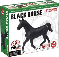 4D Master объемный пазл Черный конь 26481