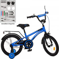 Prof1 велосипед дитячий 2-х кол 16д Zipper Y16212 blue/black 22818ber