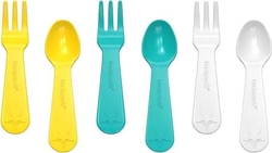 MONTII набор приборов: ложка и вилка (6 ед.) желтый FORK&SPOON SET YELLOW