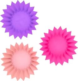 MONTII набір силіконових форм для випічки та снеків (3 од.) розовый SILICONE CUPS - PINK