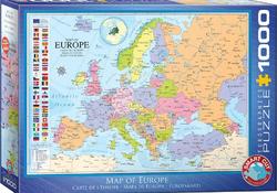 Eurographics пазл Наука 1000 элементов Карта Европы 6000-0789
