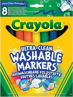 Crayola набор фломастеров широкая линия ultra-clean washable 8 шт. 58-8328G