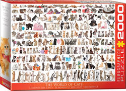 Eurographics пазл 2000 элементов Мир кошек 8220-0580