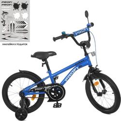 Prof1 велосипед детский 2-х кол 16д Shark Y16212 blue/black 25493ber