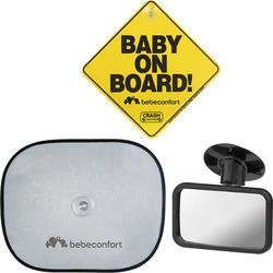 Bebe Confort набір для безпечної подорожі: дзеркало, наклейка, шторка 3203201300