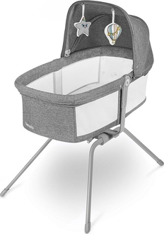 Lionelo дитяче ліжечко з функцією качалки Malin Grey Stone LO-MALIN GREY STONE