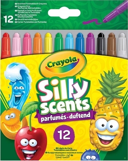 Crayola набір воскової крейди "Твіст" Silly Scents що викручується з ароматом "Твист" с ароматом 12 шт. 52-9712