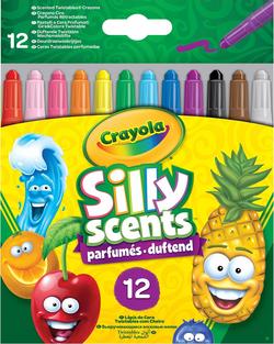 Crayola набор восковых мелков "Твист" Silly Scents выкручивающихся с ароматом "Твист" с ароматом 12 шт. 52-9712
