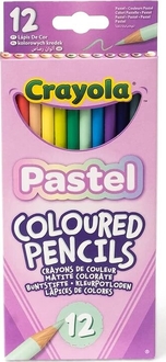 Crayola набір пастельних кольорових олівців 12 шт. 68-3366