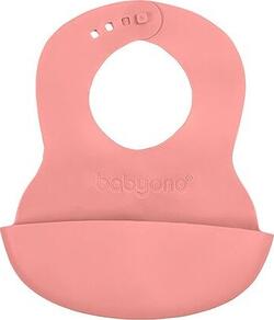 BabyOno нагрудник мягкий с регулируемой застежкой розовый 835/04bo