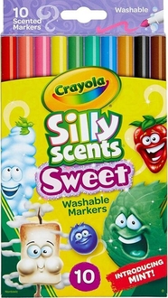 CRAYOLA набір фломастерів Silly Scents, тонка лінія (washable) з ароматом, 10 шт 58-5071G