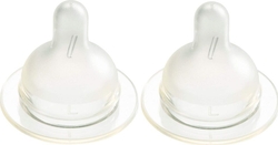 Difrax силіконова соска для пляшечки для годування S-bottle Wide 2 шт. размер L 678