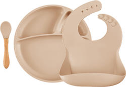 MinikOiOi набор для кормления силиконовый BLW Set II Bubble Beige 101070023