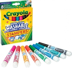Crayola набор фломастеров мини-штампами ultra-clean washable 256343.012