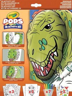 Crayola Pops 3D набор для творчества с 7 фломастерами Динозавры 04-2800