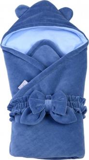 Верес конверт-одіяло з капюшоном Velour deep blue 125.06.06ver