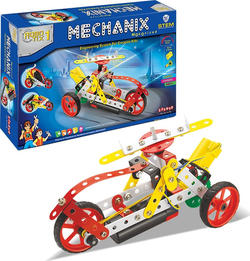 ZEPHYR конструктор металлический с электромотором "MECHANIX" ROBOTIX №1 (114 элм./8 моделей) ROBOTIX №1 (114 элм./8 моделей) 1018sb