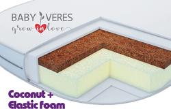 Верес матрас в люльку Coconut+Elastic foam 80х60х7см 50.2.07ver