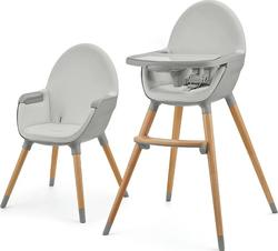 Kinderkraft стільчик для годування 2 в 1 Fini 2 Grey KHFINI02GRY0000