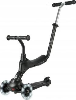 Qplay самокат трехколесный детский 5 в 1 Sema Pro Black ST-004SemaProBlack