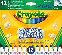 Crayola набір фломастерів широка лінія ultra-clean washable 12 шт (1) 58-8340