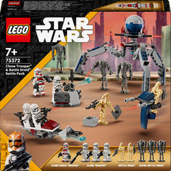 Lego конструктор Star Wars Клони-піхотинці й Бойовий дроїд. Бойовий набір 75372erc