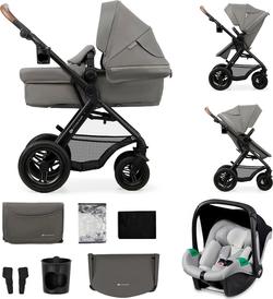 Kinderkraft универсальная коляска 3 в 1 Moov 2 Air Light Gray KSMOOV02LGR3000
