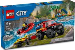 Lego конструктор City Пожежний позашляховик із рятувальним човном 60412erc