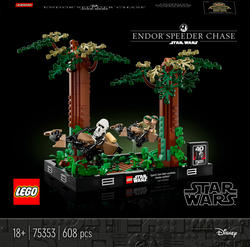 Lego конструктор Star Wars Діорама: Погоня на спідері на Ендорі 75353erc