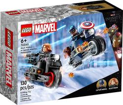 Lego конструктор Super Heroes Marvel "Мотоцикли Чорної Вдови та Капітана Америка" 76260erc