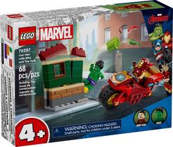 Lego конструктор Super Heroes Marvel "Залізна Людина на мотоциклі та Халк" 76287erc