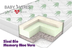 Верес матрас Sisal Bio Memory Aloe vera 120х60х10 cм 50.7.13ver