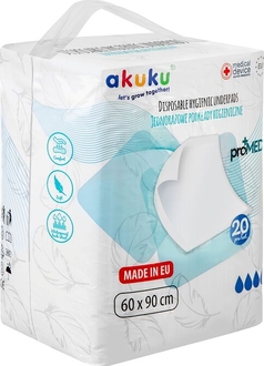 Akuku одноразовые подкладки 60 х 90 см A0144