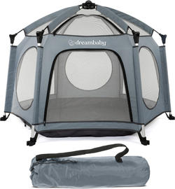 DreamBaby манеж дитячий Adventure Blue/Grey G9510