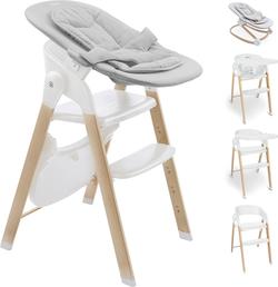 BabyGO дитячий стільчик для годування 5в1 Levels белый 51011