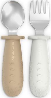 Suavinex набор столовых приборов из стали Colour Essence бежевый 402924bbg