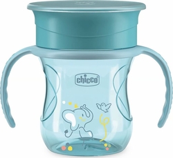 Chicco чашка-непроливайка для питья "Perfect Cup" 200 мл голубая 06951.25