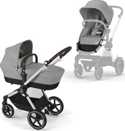 Cybex універсальна коляска Eos Lux SLV Stone Grey (з бампером) 524001277bbg