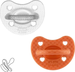 Chicco пустышка Physioforma Luxe силиконовая от 16 до 36 месяцев 2 шт. девочка 73035.31.00