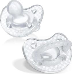 Chicco пустышка Physioforma Crystal силиконовая 2 шт. от 16 до 36 месяцев 73086.31