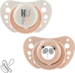 Chicco пустышка PhysioForma Air силиконовая от 2 до 6 месяцев 2 шт. девочка 75031.33