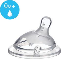 Chicco соска силиконовая Natural Feeling 1 шт. от 0 месяцев, нормальный поток 81011.10