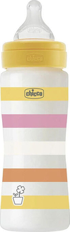 Chicco бутылка пластиковая Well-Being 330 мл  девочка 28637.11