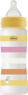 Chicco бутылка пластиковая Well-Being 330 мл  девочка 28637.11