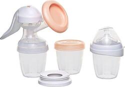 #NIP ручний молоковідсмоктувач "Перші моменти" + пляшечка 150мл. із силіконовою соскою "S"-50% #37601nip