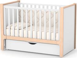 Верес кровать детская ЛД7 Ницца Бело-буковый 07.3.1.36.15ver