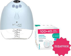 Babyono набір акційний молоковідсмоктувач електричний Megan та лактаційні вкладки Comfort 1001Аbo
