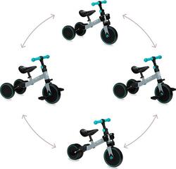 MoMi дитячий біговел-велосипед LORIS 4в1 grey turquise ROBI00041