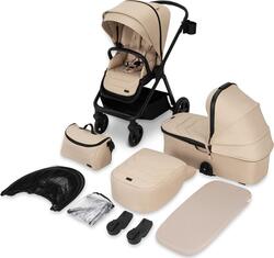 MoMi універсальна коляска 2в1 GISELLE beige WOSP00036