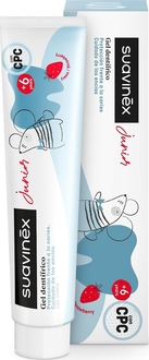 Suavinex дитяча зубна паста-гель Junior із фтором 75 мл Strawberry 309013bbg